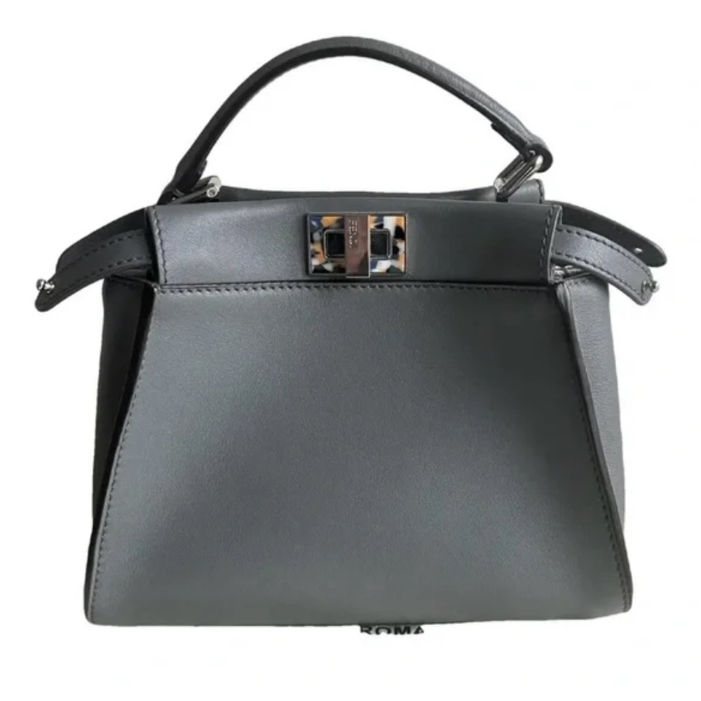 FENDI PEEKABOO Gray Leather bag! Like new! - Picture 4 of 4